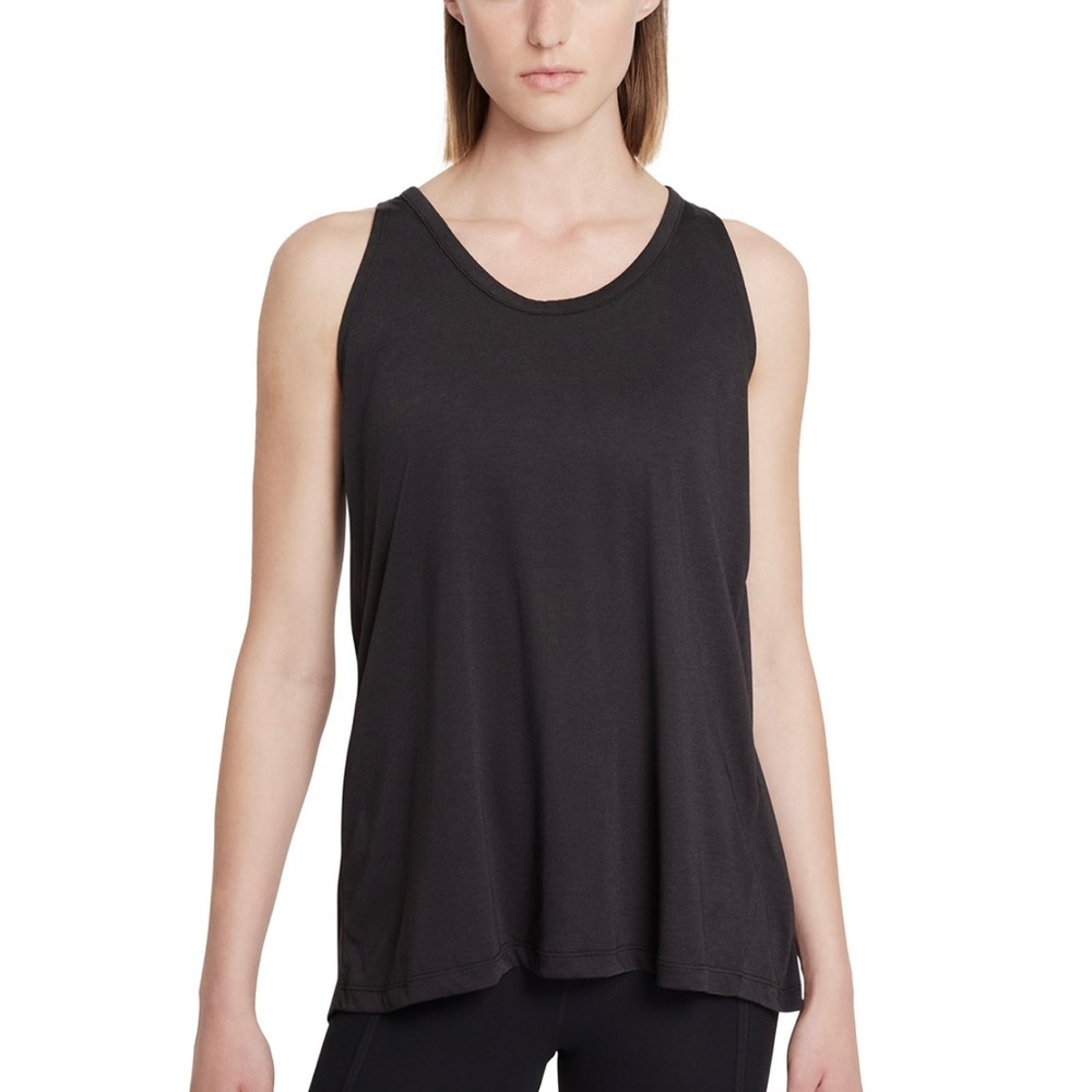 Nike Yoga Crossback Tank Training Top Dri-Fit Black Size M